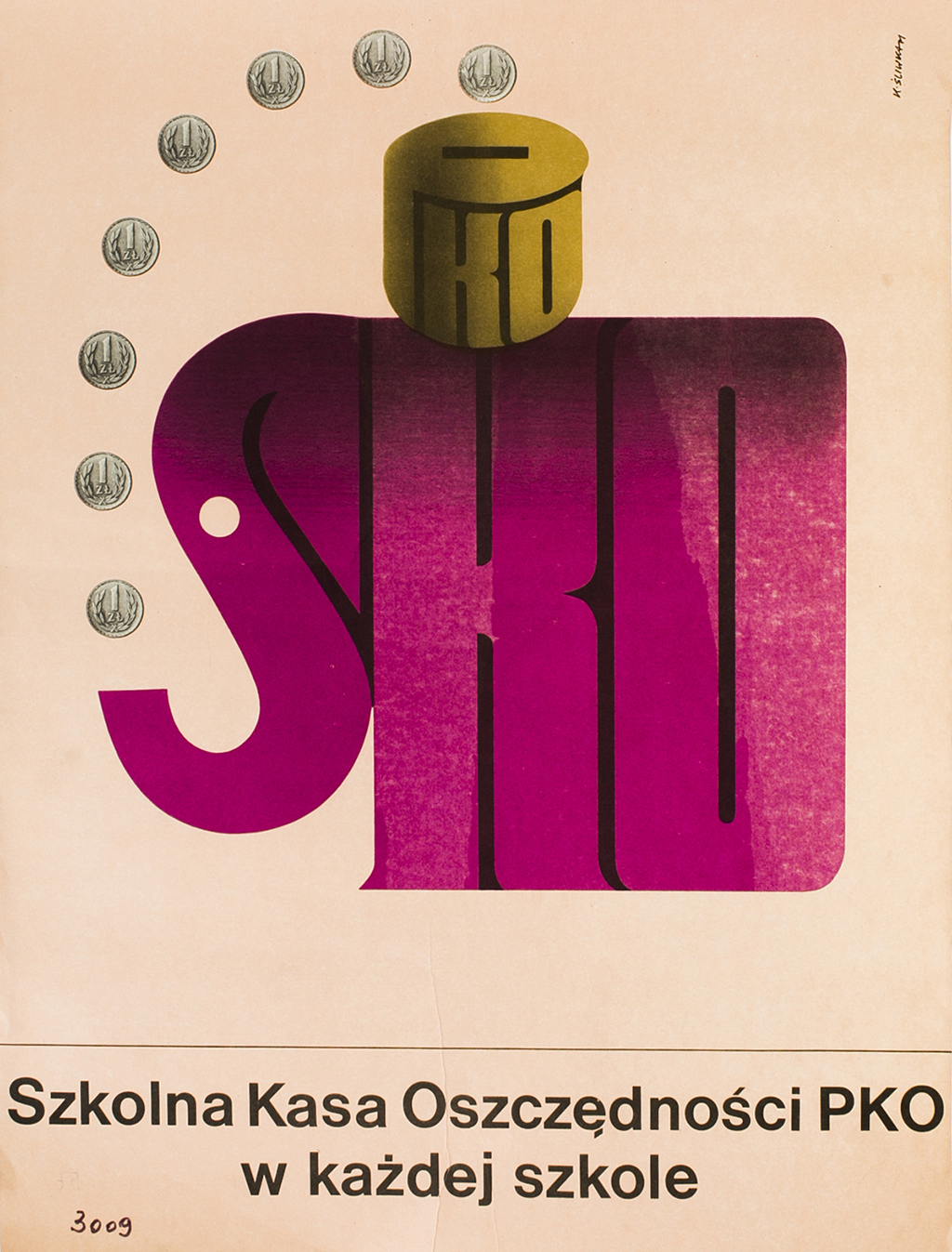 Plakat promujący SKO przygotowany przez Karola Śliwkę