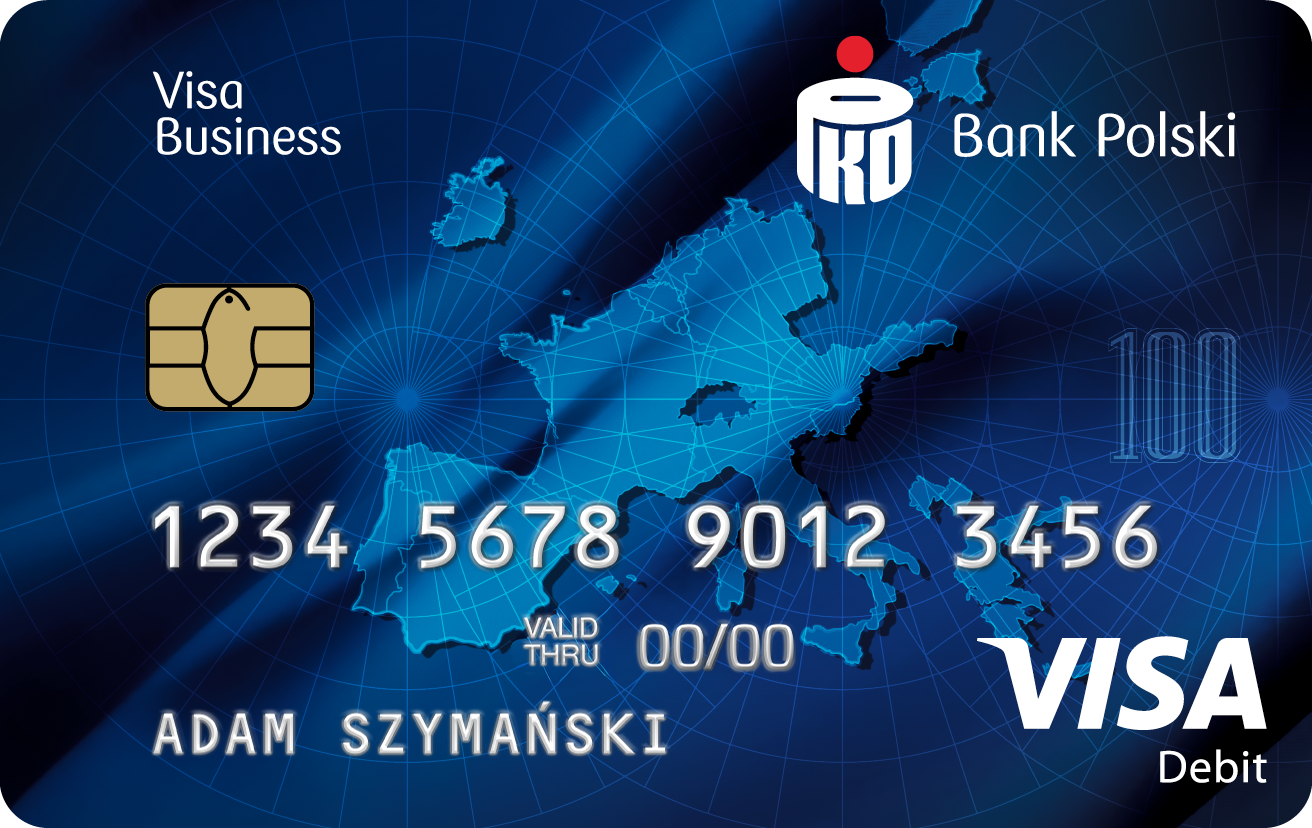 karta PKO Visa Business wielowalutowa w EUR
