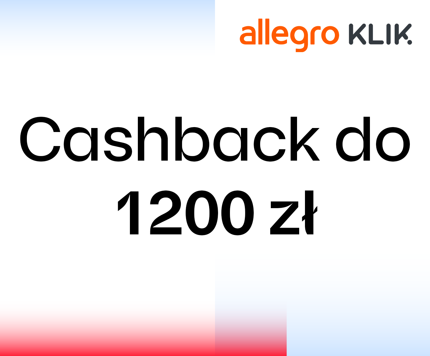 Nawet do 1200 zł cashbacku z Allegro Klik