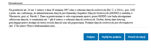 Składanie zawiadomienia o naruszeniu danych osobowych krok po kroku 