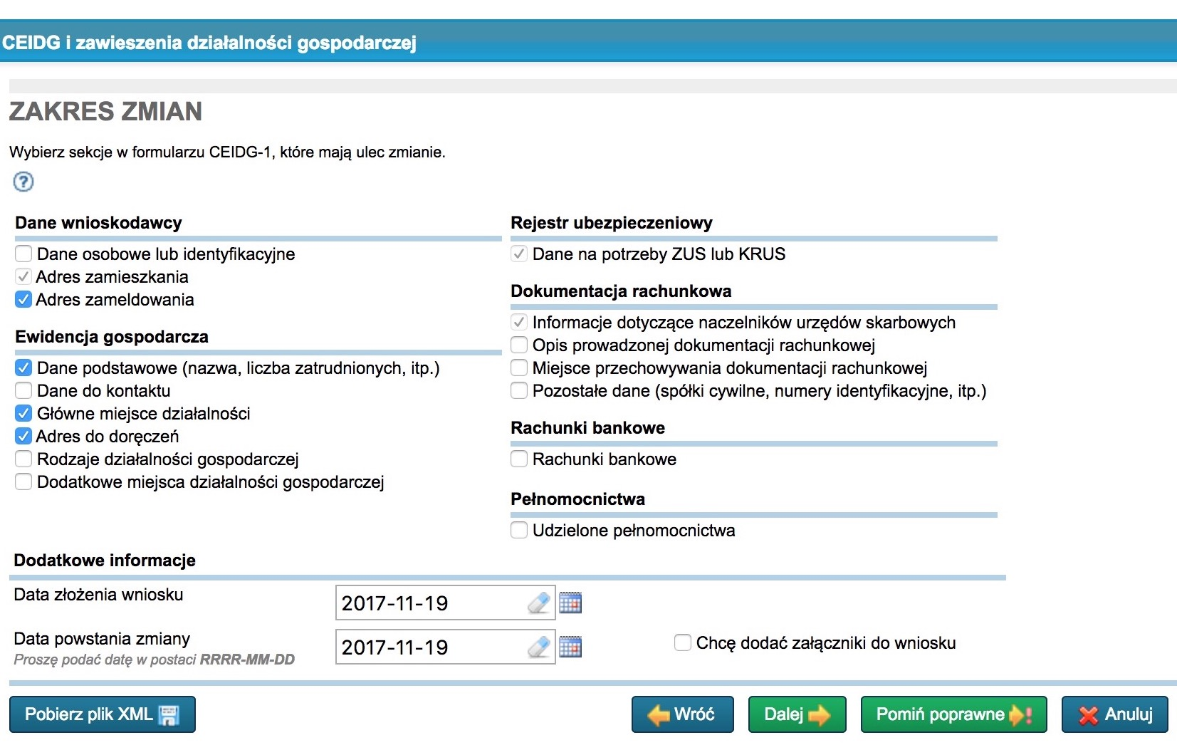 Jak zawiesić działalność przez internet