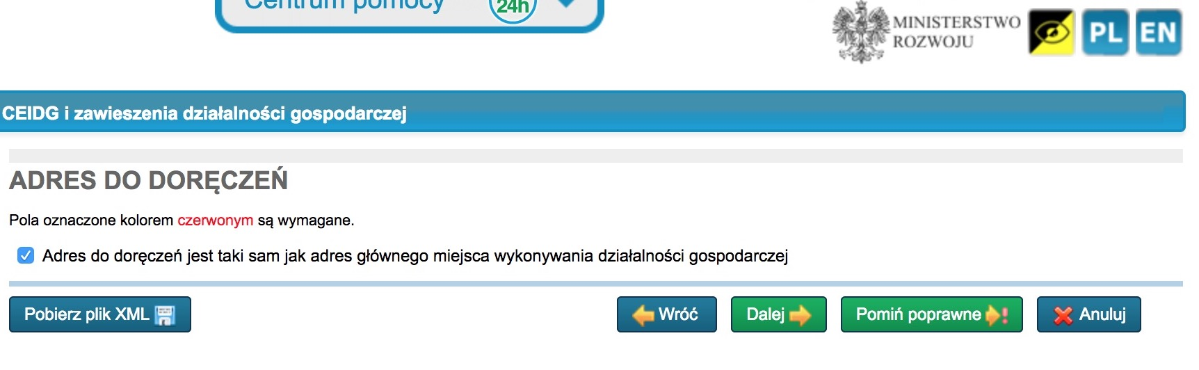 Jak zawiesić działalność przez internet