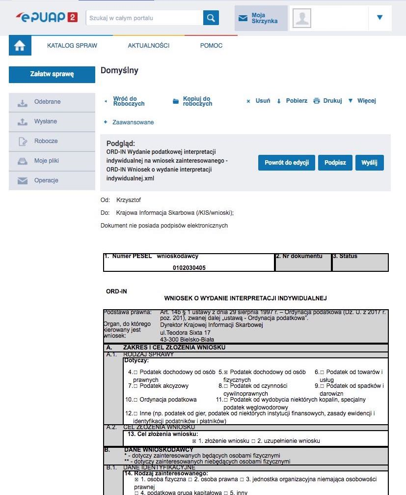 Jak uzyskać podatkową interpretację indywidualną przez internet