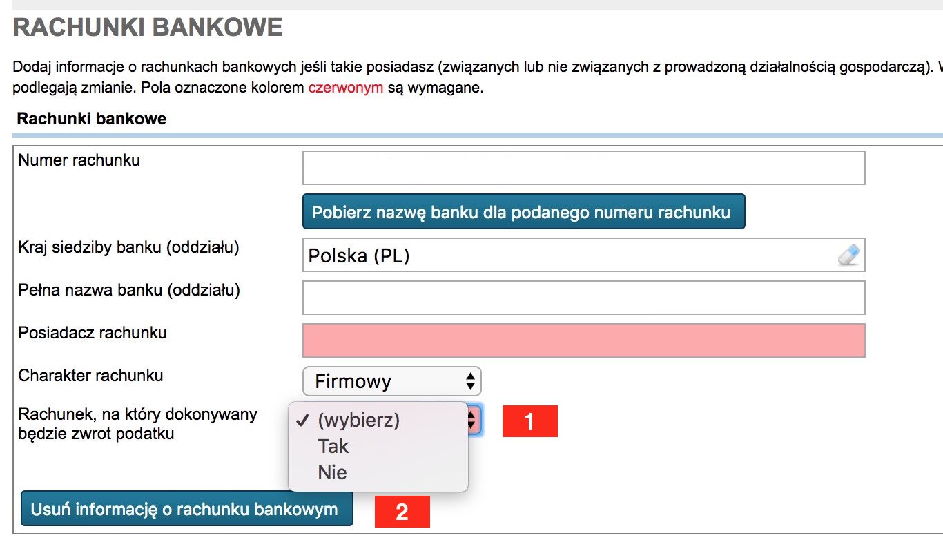 Rachunki bankowe