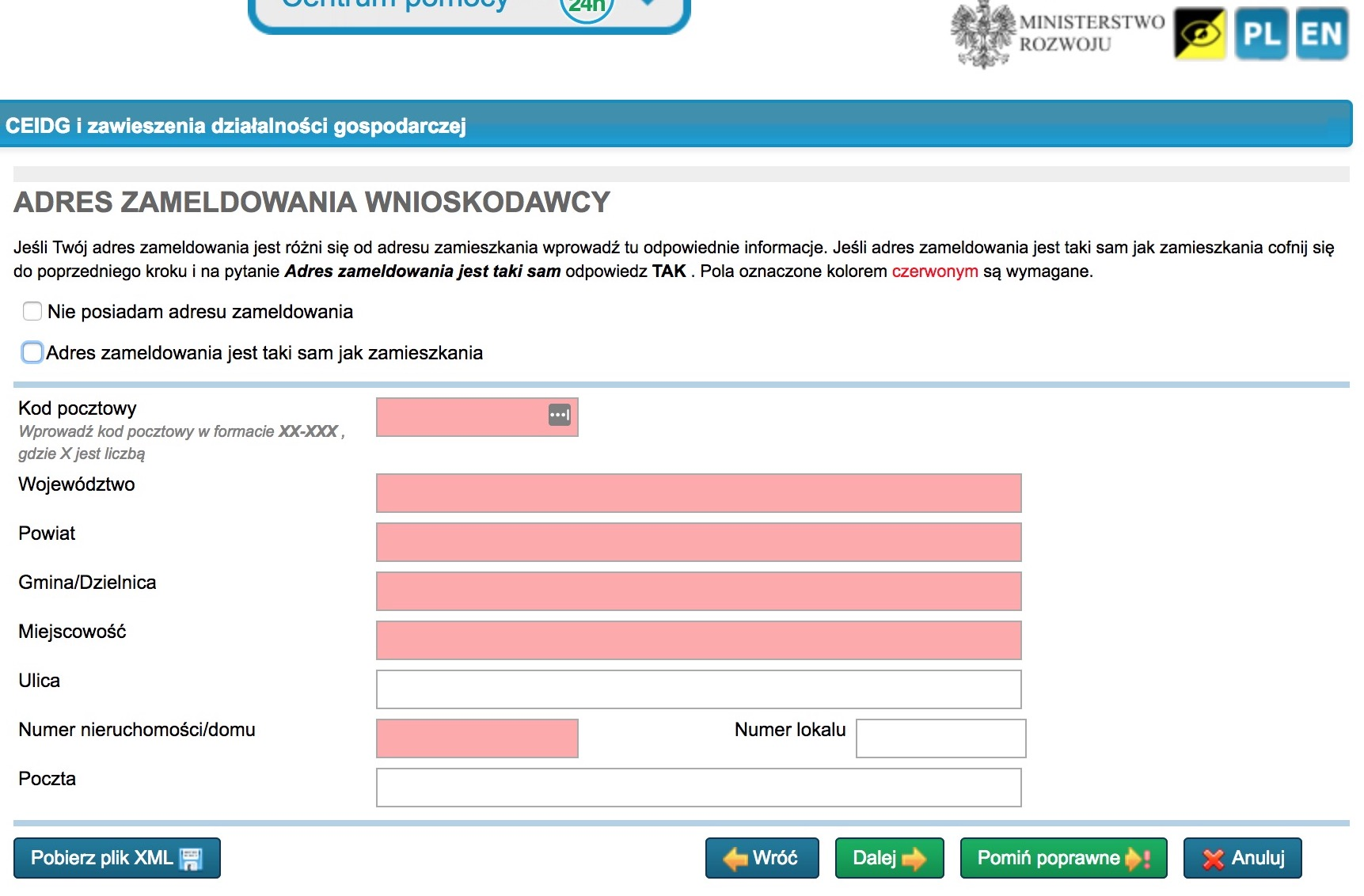 Jak zawiesić działalność przez internet
