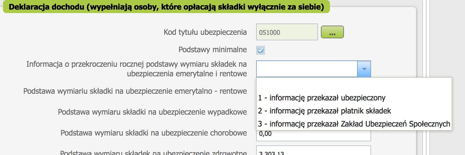 Tworzenie nowego kompletu rozliczeniowego za wskazany miesiąc lub wykonania korekty kompletu rozliczeniowego przesłanego do ZUS