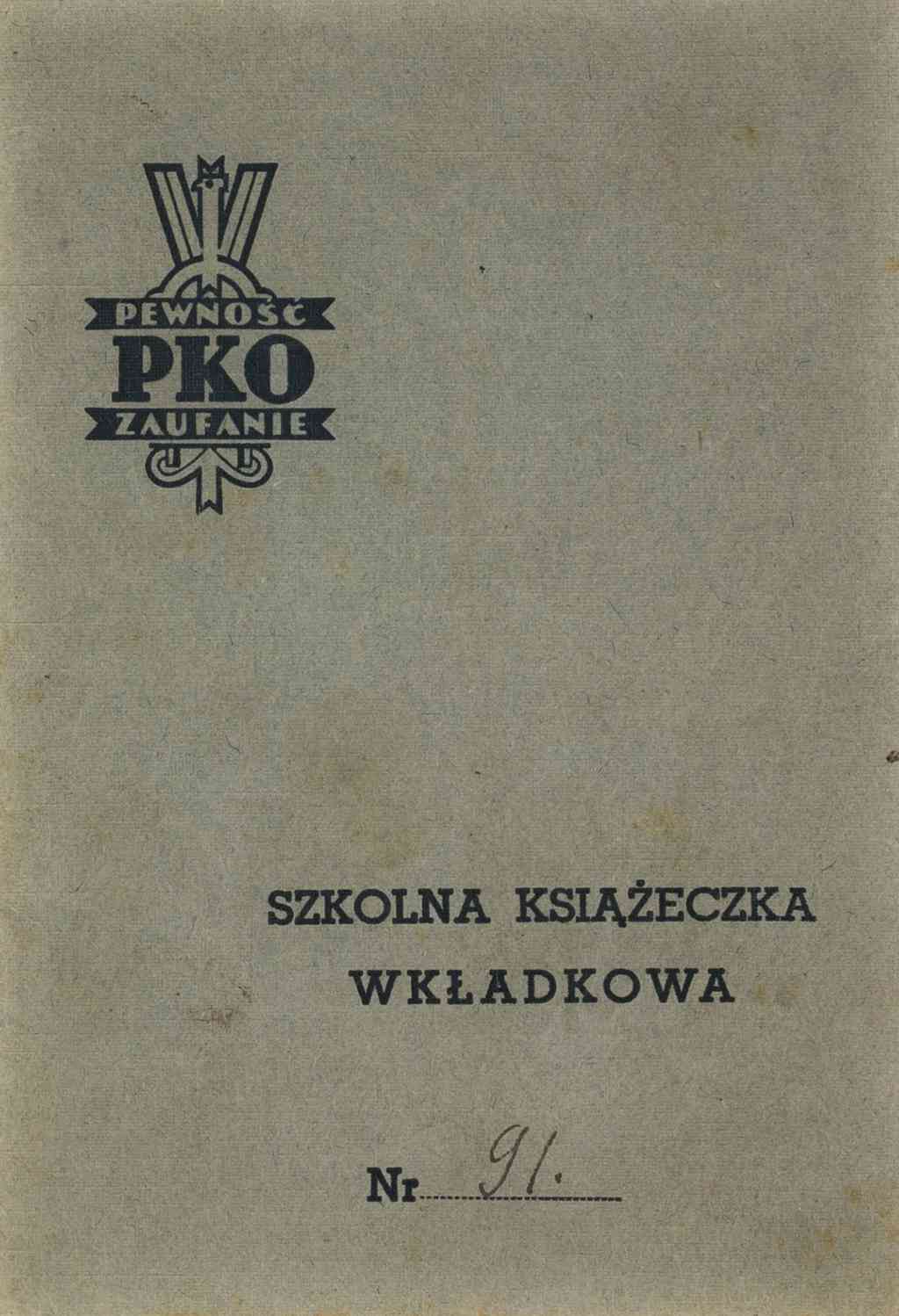 Szkolna książeczka wkładowa