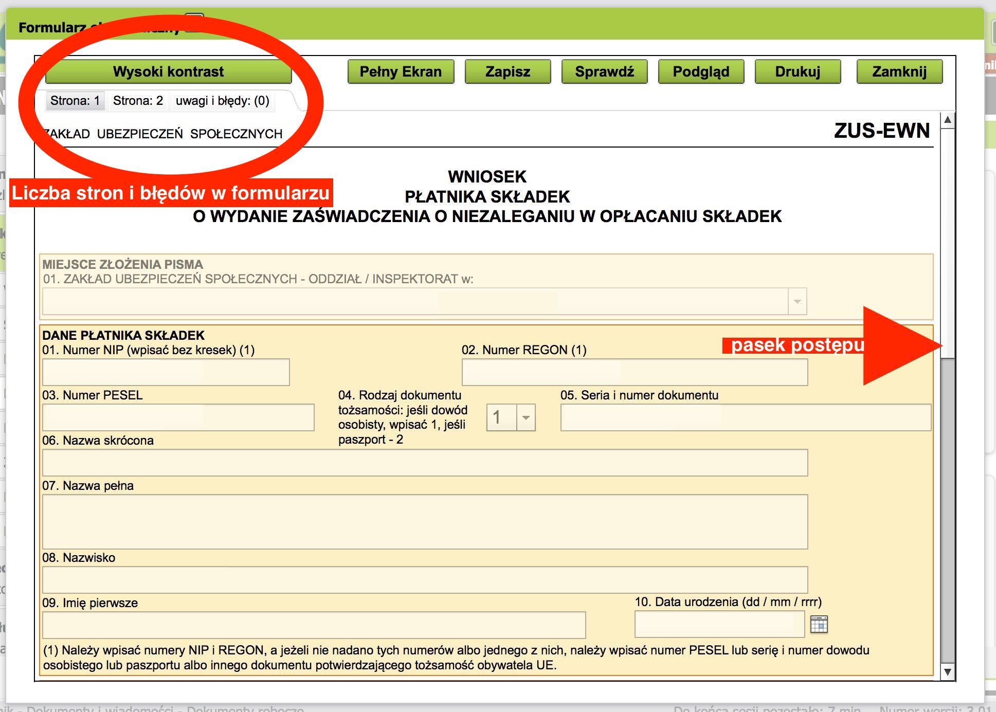 Jak złożyć wniosek o wydanie zaświadczenia o niezaleganiu w opłacaniu składek ZUS przez internet