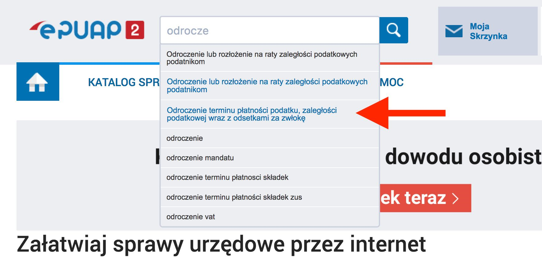 Odroczenie terminu płatności: podatku, zaległości podatkowej wraz z odsetkami za zwłokę