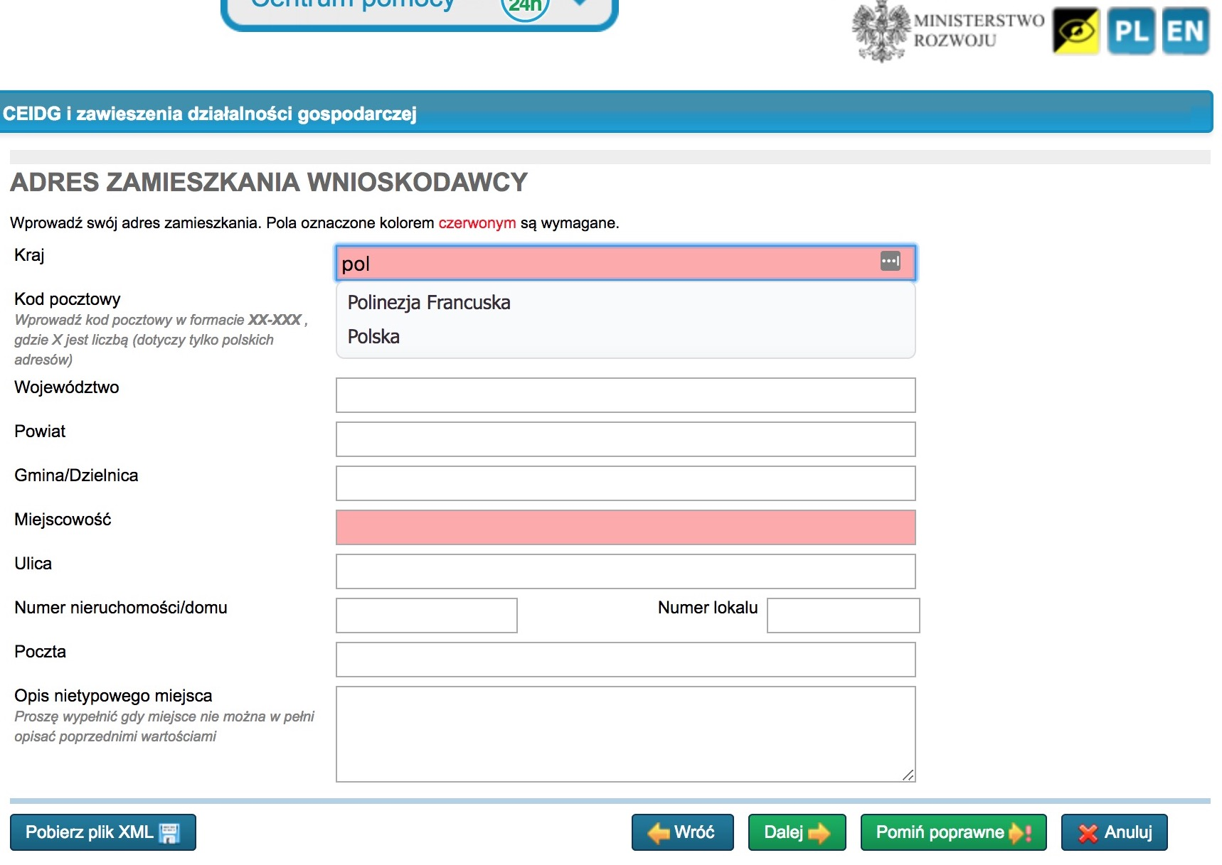 Jak zawiesić działalność przez internet