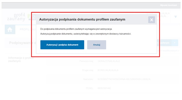 Autoryzacja przez PKO Bank Polski 
