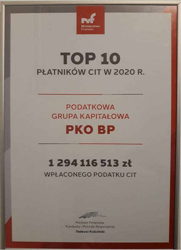 TOP 10 płatników CIT