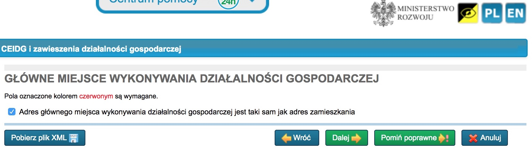 Jak zawiesić działalność przez internet