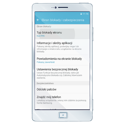 Wejdź w ustawienia swojego telefonu, znajdź opcję ekran blokady i przejdź do sekcji wyboru rodzaju blokady