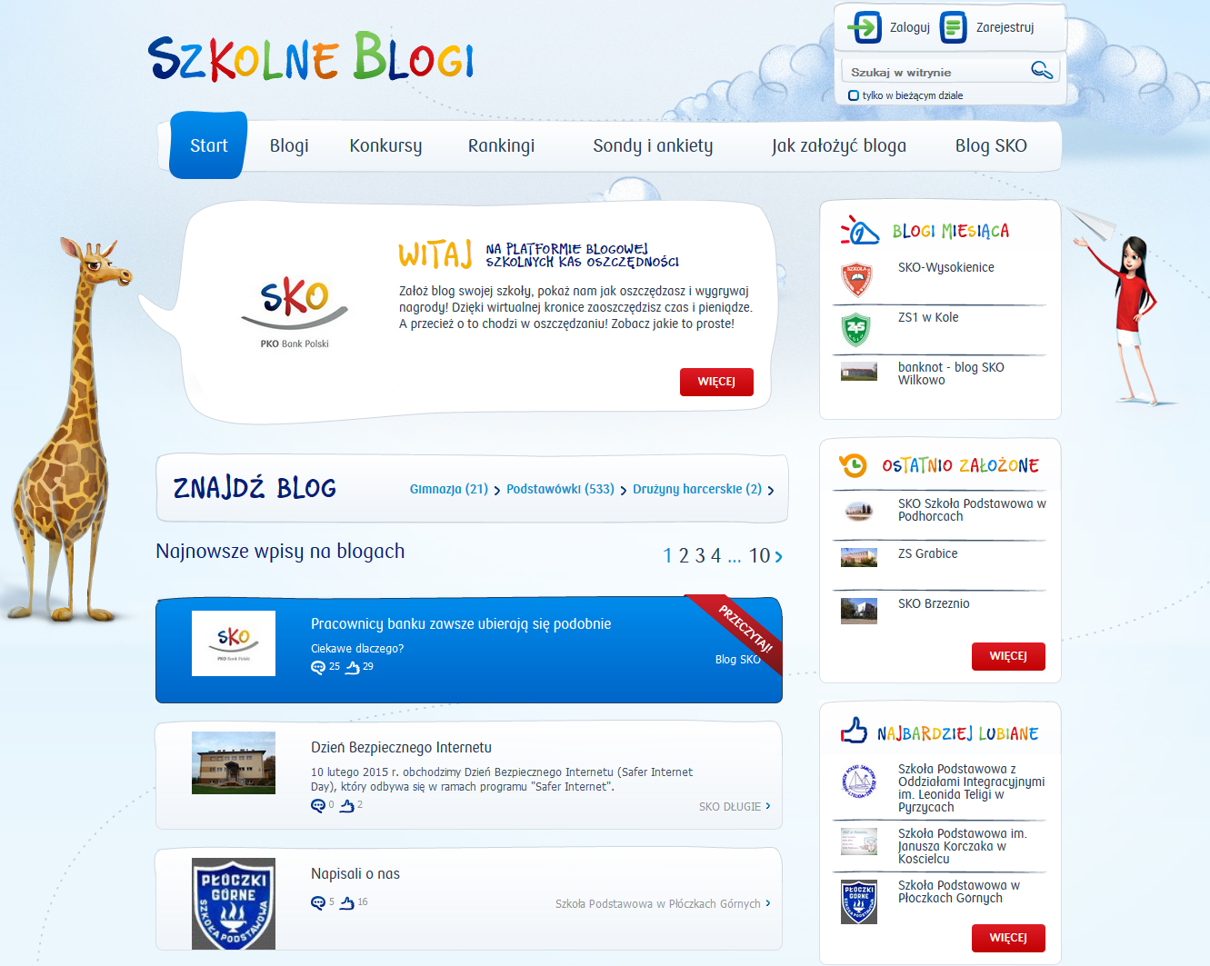 Na platformie blogowej SzkolneBlogi.pl swoje internetowe kroniki prowadzi ponad 550 szkół