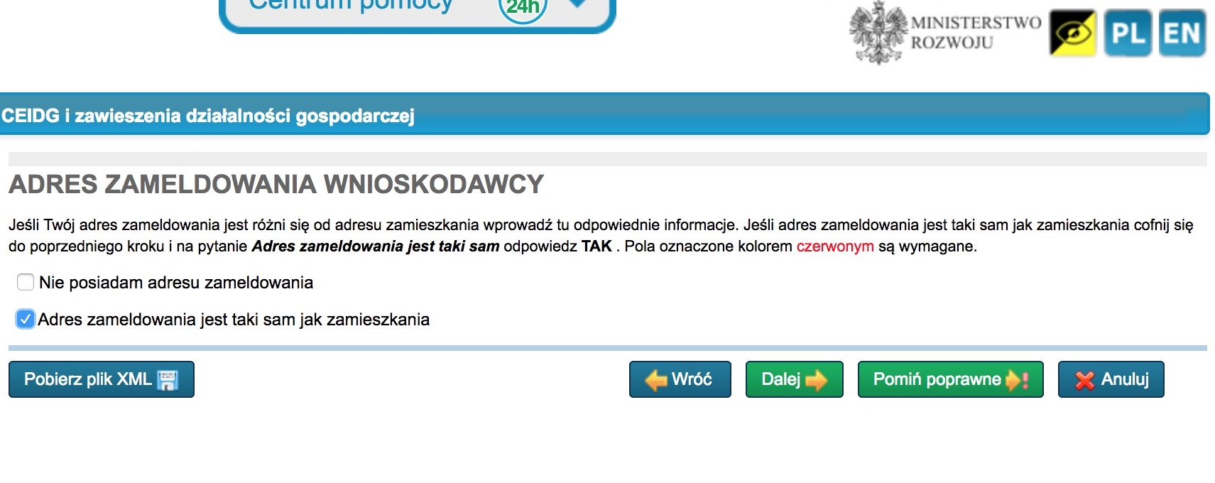 Jak zawiesić działalność przez internet