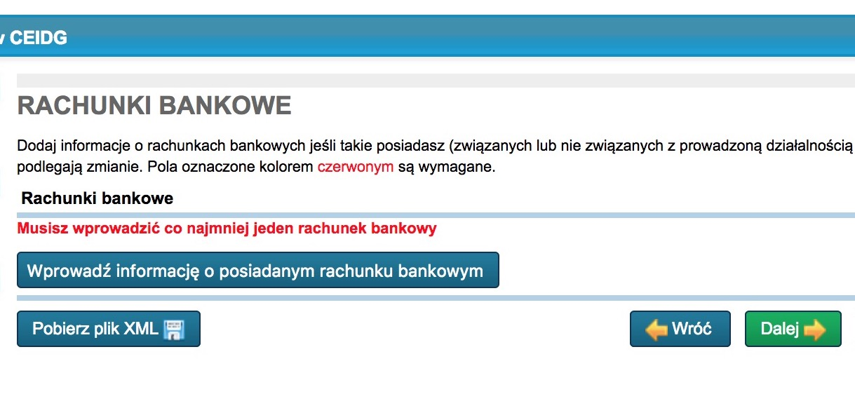 Rachunki bankowe